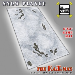 6x3 'Snow Planet' F.A.T. Mat Gaming Mat